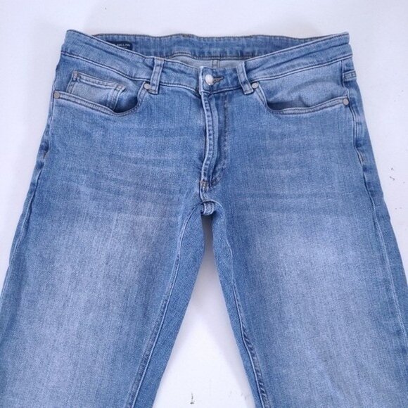 $218 Peter Millar Mens Crown Crafted Tailored Fit Blue Jeans Size 33x29 - Picture 2 of 10